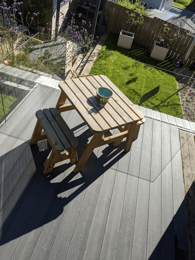 3.6m Grey Composite Decking 