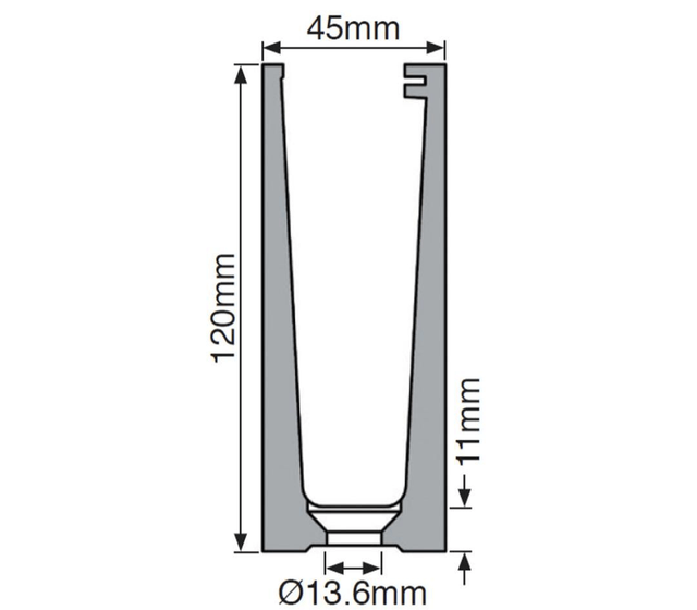 2.5m Black Slim Balustrade Channel System SIDE FIX